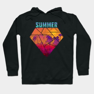 Los Angeles Summer Vintage Retrowave Grunge Hoodie